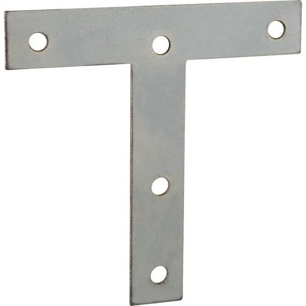 Prosource T-Plate Steel 4X4In Zinc Pltd TP-Z04-C2PS